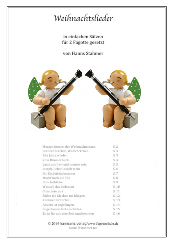Weihnachtslieder für 2 Fagotte